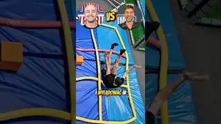 DZIWNE TO K&Oacute;ŁKO I KRZYŻYK 🤔😆 #challenge #parktrampolin #shorts #trick #sportscommunity