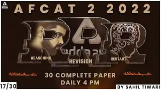 AFCAT 2 2022 | AFCAT Reasoning | AFCAT Reasoning Previous Year Question Paper #17 | By Sahil Tiwari