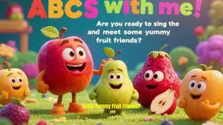 🍎 A to Z Fruits Name with Alphabets | Learn ABC with Fruits | Kids Learning Video
