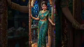 Indian Girl in Saree Ai art