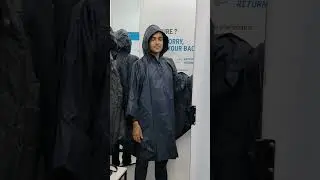FORCLAZ Adult Waterproof Poncho Blue MT-100| Poncho from Decathlon| Decathlon rain gears| Rain coats