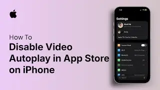 How to Disable Video Autoplay in App Store on iPhone
