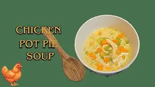 Суп с курицей и мясным пирогом