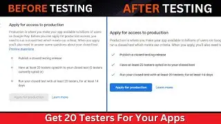 Get 20 Testers Google Play Console | closed testing google play console | google play console