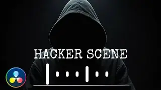 Create a Hacker Scene in DaVinci Resolve | Distorted Voice, Sound Waveform & Typewriter Text Effects