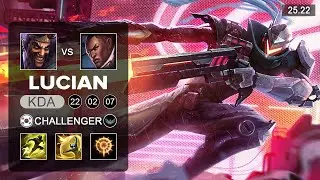 Lucian vs Draven ADC - KR Challenger - Patch 25.22 Season 15
