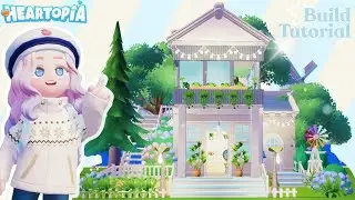 Soft Pastel House Build Tutorial 🫐🍀 #heartopia Heartopia building tutorial || Heartopia House Design
