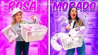 10 COMPRAS ROSAS VS 10 MORADAS &iquest;Qui&eacute;n Gana? | AnaNANA TOYS