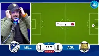 &iexcl;Tremendo golazo de Palacios! El extremo burla la defensa de &Aacute;guilas y remata para el 1-0 de Millos