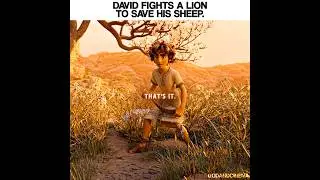 David vs the lion wasn&rsquo;t about strength. It was about faith. Faith made David fearless.