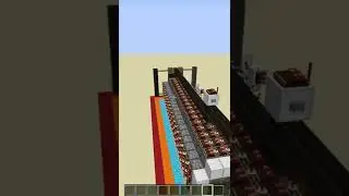 Minecraft Create Mod 0.4 TNT Cannon Rail Gun Short #minecraft