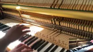close your eyes and listen to this dreamy 100 year old piano (felt piano)