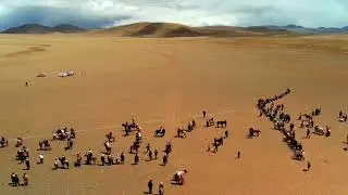 Tibetan pastoral herding community horse racing meet
