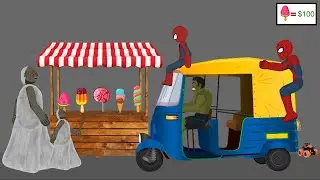 SUPERHERO's Story ! Granny vs Spiderman, Hulk Funny Animations Part 5 - Drawing Cartoon 2