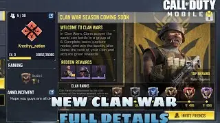 CLAN WAR CODM HOW TO GET EARN CLAN POINTS AND CLAN CURRENCY COD MOBILE CALL OF DUTY MOBILE