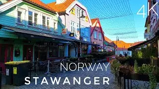 Norwegian 🇧🇻 port city of Stavanger | 4K HDR | walking tour