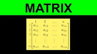 Introduction to Matrices and Matrix Operations - Linear Algebra