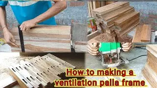 How To Make Hols Use Router Machin ||  make a Solid Wood ventilation Window palla frame #bkcarpenter