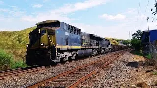 🚦TREM DA MRS Dupla AC44I Carregando min&eacute;rio de ferro