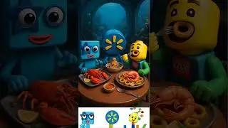 Sprunki OC_ Five Numberblocks X Walmart X LEGO are eating sea food Life Real #sprunki #incredibox