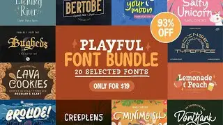 Best Fonts: Playful Font Bundle