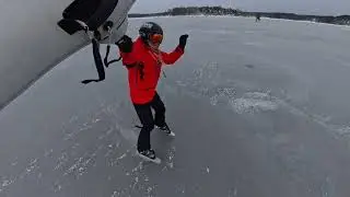 Full speed on the ice today!
