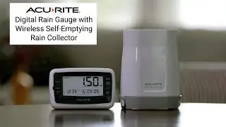 Wireless Digital Rain Gauge with Self-Emptying Collector with Rainfall History Product Features