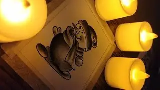 Christmas drawing | snow man drawing | iceman | easy | for kids | for beginners | santa claus