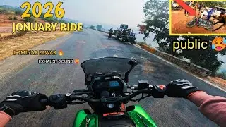 2026 New year riding  राजदारी devdhari Harley x440  and Domi400 crazy reaction 🥵 public 