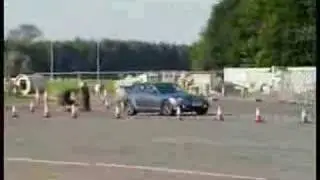 Mazda RX8 turns and drifts