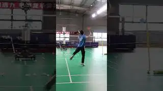 It's not lonely to play badminton alone. If you try this ADIBO badminton serving machine #badminton