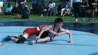 Isaiah Gibbs of Janesville Craig High School [G] v. Evan Glowinski of Team Tortorice [R] (115)
