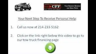 Best TOW TRUCK FINANCING COMPANY! Tow Truck Loans, Leases, and Financing - LOW RATES!