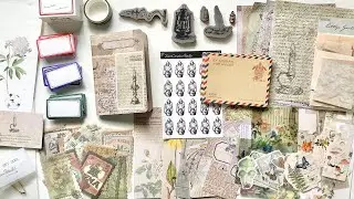 Vintage junk journal supplies - September Your Creative Studio unboxing