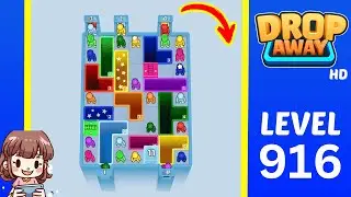 Drop Away Level 916 Solution Walkthrough