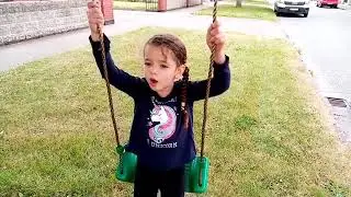 Playground is closed? We bought a swing in Aldi! 😁