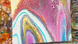 Awesome CELLs! Fluid Acrylic Paint Pouring by Unalome Art
