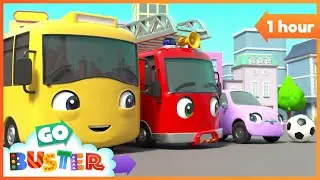 🤝 Making New Friends at School! | 1 Hour 🚌 | Go Buster - Bus Cartoons & Kids Stories