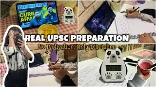 A day in my life as a UPSC Aspirant | Prarambh2028 | Study, discipline & focus 🧘 | Study tips 🌷🤍