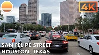San Felipe Street in Houston, Texas! Drive with me!