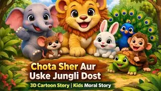 &ldquo;Jungle ke Pyare Janwar | Baby Lion 3D Cartoon&rdquo;