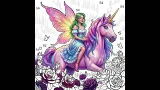 Ethereal Fairy Rides Unicorn #video #fairy #unicorn #ride #magical #creatures 