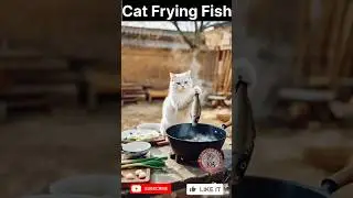 Cat Frying Fish