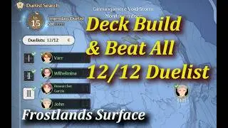 Beat All 12 Duelist Frostlands Surface | Deck Build | Walkthrough | Wuwa TCG 3.1