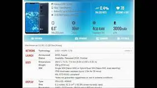 LG G7 One PRICE AND SPECIFICATION