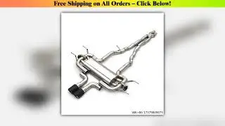 Yooking Valvetronic Exhaust System  for Jaguar F-TYPE 3.0T 2017-2021 Stainless Steel