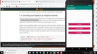 Implicit Intent in android