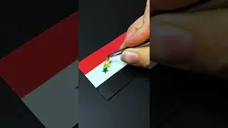 Drawing the flag of Syria 🇸🇾 What&rsquo;s next? #art #painting #creative