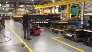 Nu-Star Super Power Pusher moving 10,000Kg press tool trolley