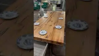 Masa Lemn masiv Wood Bucovina picioare metalice materiale premium #living #lemnmasiv #dinningtables